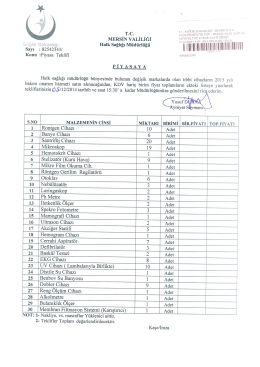 AY: - Mersin Sağlık M&uuml;d&uuml;rl&uuml;ğ&uuml;
