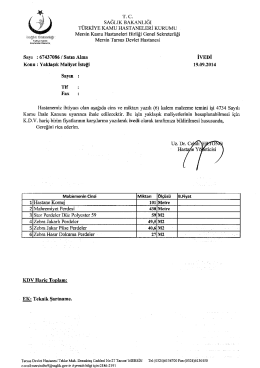 sAĞLıK BAKANLIĞI - Tarsus Devlet Hastanesi