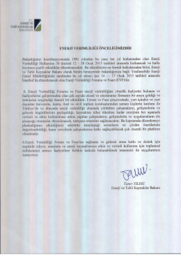 rc. ENEKII vB TABII KAYNAKLAR A BAKANLIĞI