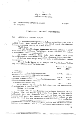 rc. ADALET BAKANLIĞI Ceza işıafı Gemi Müdürlüğü