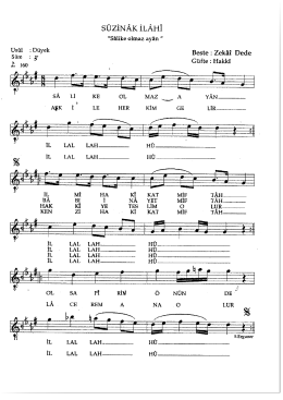 Suzinak İlahi-Salike olmaz ayan