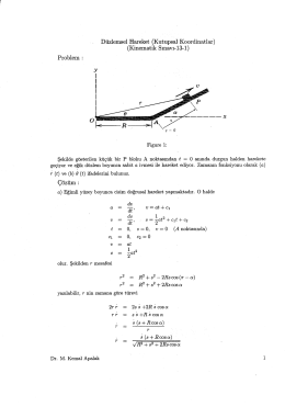 D&uuml;zlemsel Hareket (Kutupsal- Koordinatlar) (Kinematik Sınavı-134)