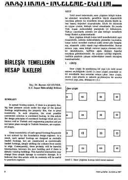 Birleşik Temellerin Hesap İlkeleri