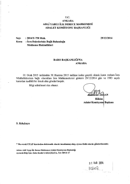 T.c. ANKARA - Ankara Barosu