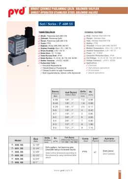 Paslanmaz Çelik Solenoid Valfler