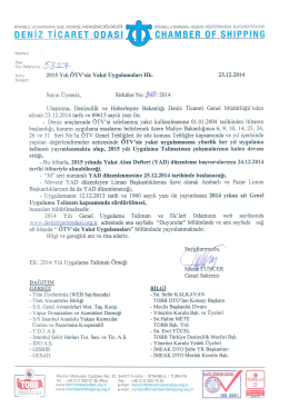 2015 &Ouml;TV - Deniz Ticaret Odası