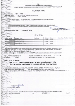 ß t T.c. - Afyon Kocatepe Üniversitesi
