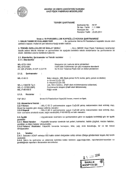 Teknik Şartname
