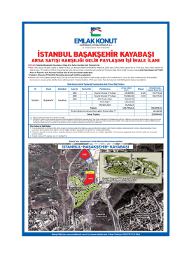 Başakşehir Kayabaşı 4. Etap Arsa Satışı