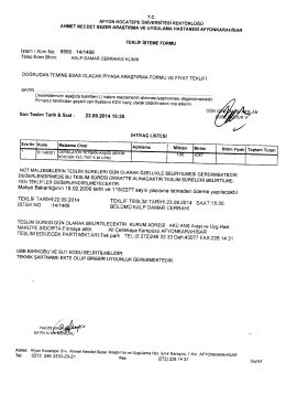T.C. - Afyon Kocatepe &Uuml;niversitesi