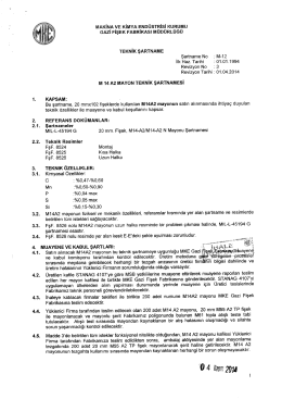 Teknik Şartname