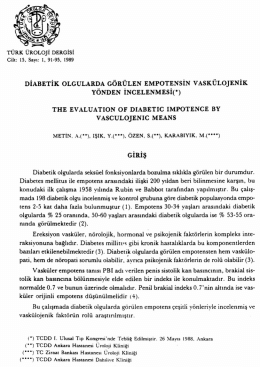 Full Text (PDF) - Turkish Journal of Urology