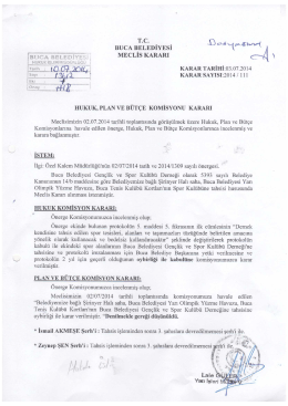 T.c. Q WE %ıkšm - Buca Belediyesi
