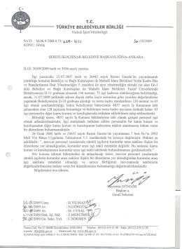 T.C. - T&uuml;rkiye Belediyeler Birliği