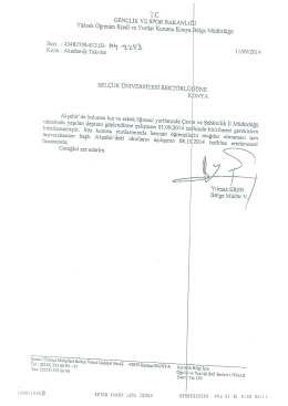 GEN&Ccedil;LIK vB snoia BAKANLiğI