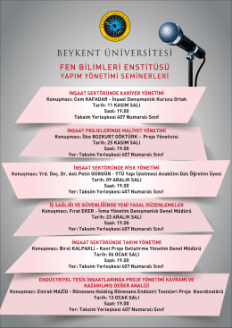 seminer afis - Beykent Üniversitesi