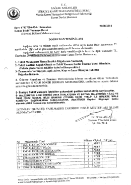 sAĞLıK BAKANLIĞI - Tarsus Devlet Hastanesi