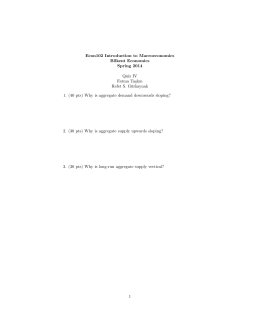 Econ102 Introduction to Macroeconomics Bilkent