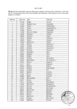 DUYURU - Gelir İdaresi Başkanlığı