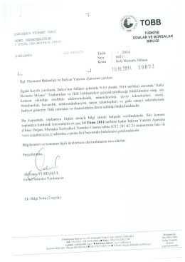 GENEL smeRETERLIGtııE TURKIYE