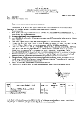 ihale dosyası i&ccedil;in tıklayınız! - Burdur Bucak Devlet Hastanesi