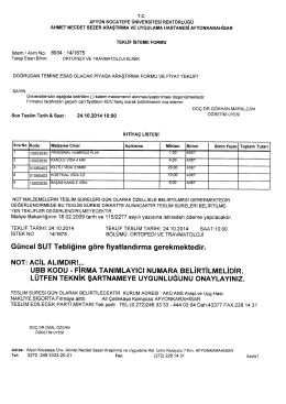 T.c. - Afyon Kocatepe Üniversitesi