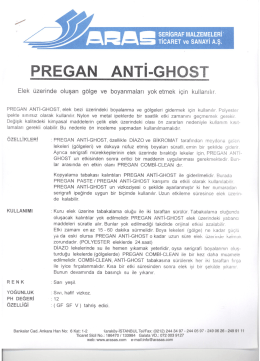 PREGAN ANTi-GHosT - Aras Serigrafi 0