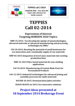 TEPPIES call 2-2014