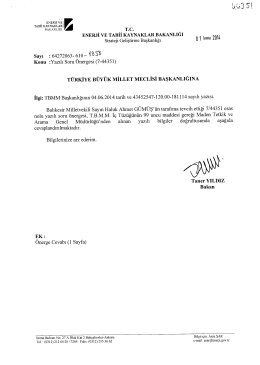 Cevap - T&uuml;rkiye B&uuml;y&uuml;k Millet Meclisi