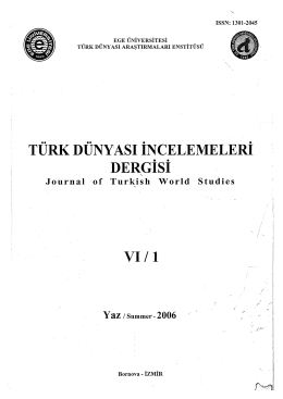 ISSN: 1301-2045 - İdil Ural Araştırmaları