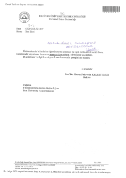 Erciyes &Uuml;niversitesi