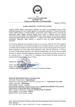 T.C. - Aksaray &Uuml;niversitesi Dış İlişkiler Koordinat&ouml;rl&uuml;ğ&uuml;