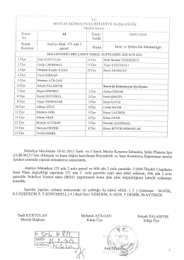 04.02.2014_44 meclis kararı(atariye271_2) ve plan a&ccedil;ıklama raporu