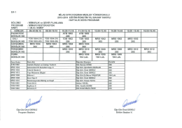 MİLAS sıTKı KoçMAN MESLEK YÜKSEKOKULU 2013