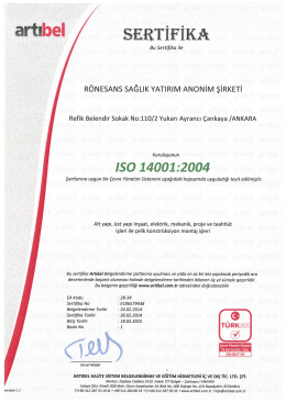 artıbel ŞERTİFİKA
