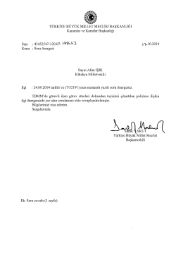 Cevap - T&uuml;rkiye B&uuml;y&uuml;k Millet Meclisi