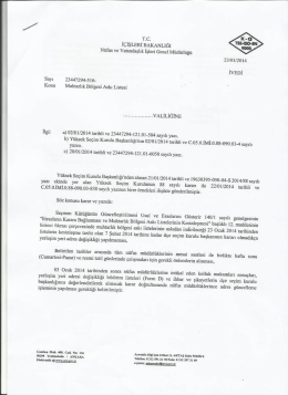 sayı 234422s4-sıe - İstanbul Valiliği İl Nüfus ve Vatandaşlık Müdürlüğü
