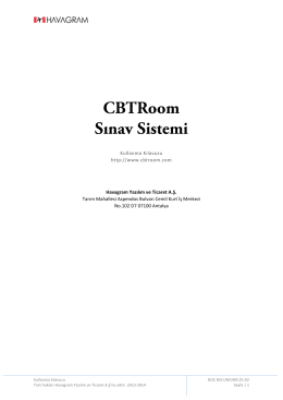 CBTRoom Sınav Sistemi