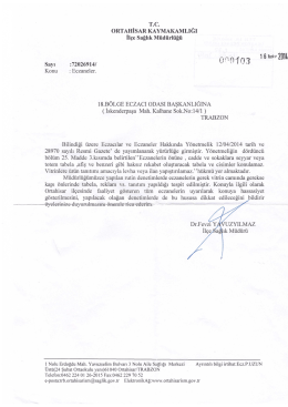 T.c. oRTAHİsAR KAYMAKAMLIĞI