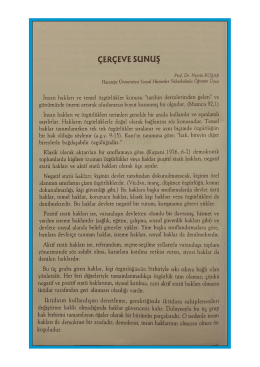 Çerçeve Sunuş - Nesrin Koşar