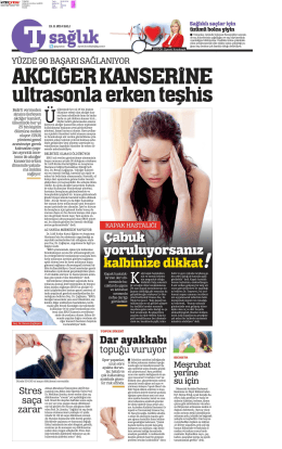 Akciğer Kanserine Ultrasonla Erken Teşhis