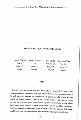 Yalçın YÜKSEL, Yeşim ÇELİKOĞLU, Esin ÇEVİK, Serbülent GÜRER