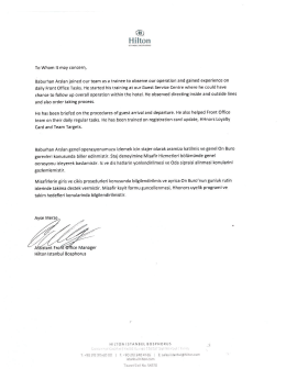 Hilton - Baburhan on the Way to Bocconi