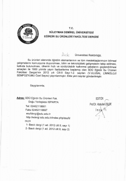 V. Ulusal Limnoloji Sempozyumu