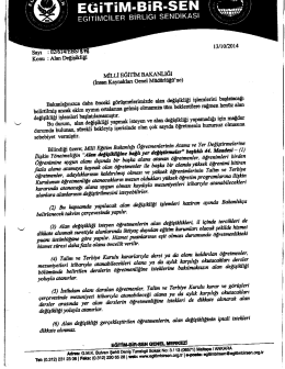 Yazıyı Görüntülemek İçin Tıklayınız