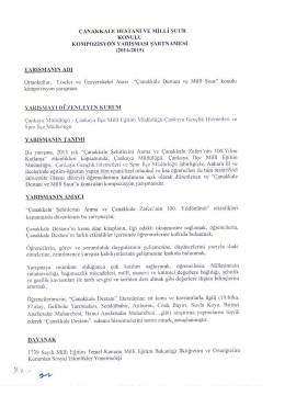 Yarışma şartnamesi için tıklayınz.