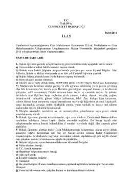 T.C. vALovA V cUıvıHURIYET BAŞsAvcıGI