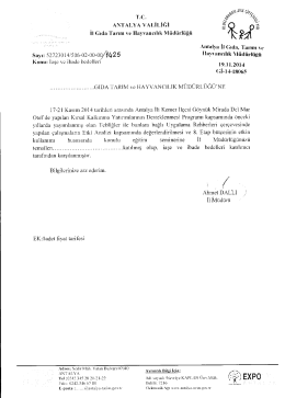 g&ouml;rmek i&ccedil;in tıklayınız... - Antalya İl Gıda Tarım ve Hayvancılık