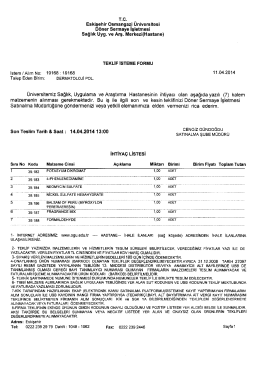 T.C. - Eskişehir Osmangazi &Uuml;niversitesi Hastanesi