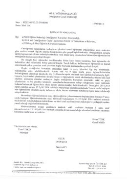 Nakil talebinde bulunan 9. sınıf öğrencilerimizin 15